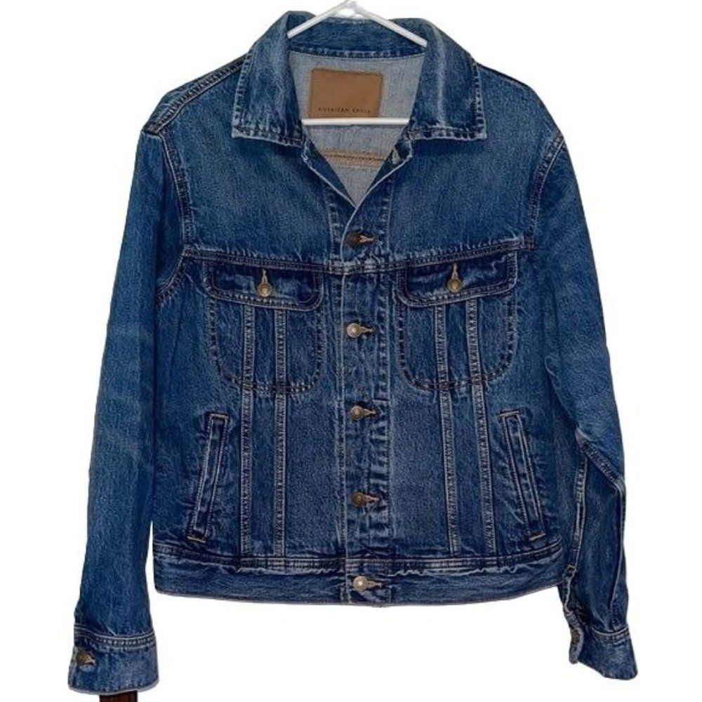 American Eagle Outfitters Classic Blue Denim Jean Jacket